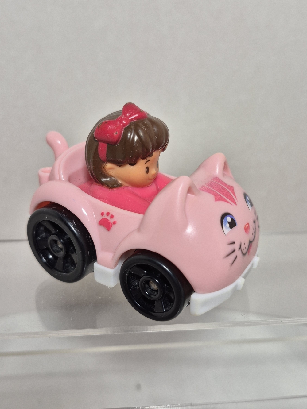 Fisher Price Little People Mia Wheelies Pink Kitty Car Rare HTF 2015